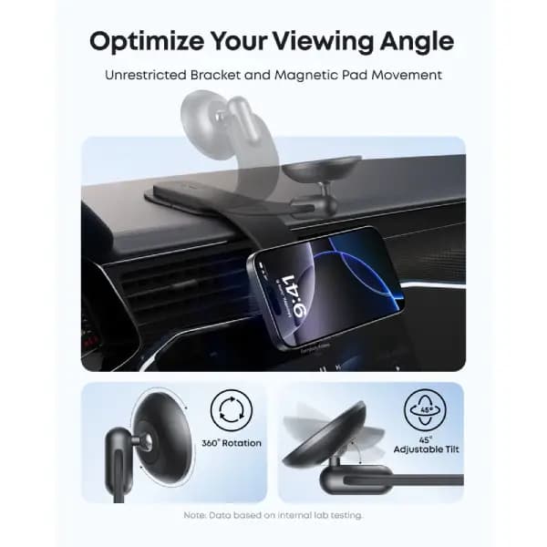 هولدر و پایه نگهدارنده مغناطیسی خودرو انکر مدل Anker Nano Car Mount Magnetic, Detachable Pad — تصویر ۵