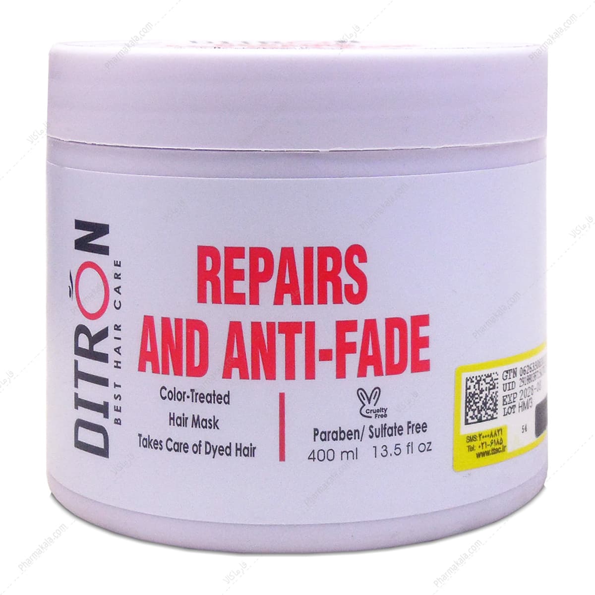 ماسک مو مناسب موی رنگ شده دیترون 400ml