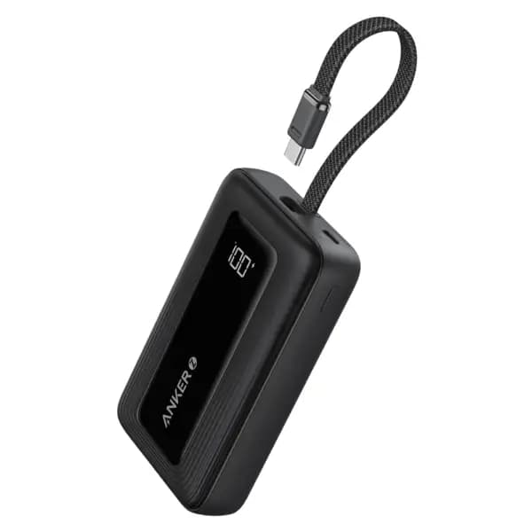 پاوربانک 10000 هزار 30 وات با کابل USB-C داخلی انکر مدل Anker Zolo Power Bank A110D