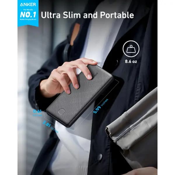 پاوربانک 10000 هزار انکر مدل Anker 313 Power Bank PowerCore A1229 — تصویر ۴