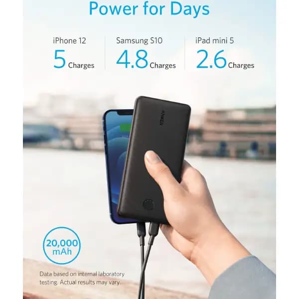 پاوربانک 20000 هزار 20 وات انکر Anker 525 Powerbank A1287 — تصویر ۳