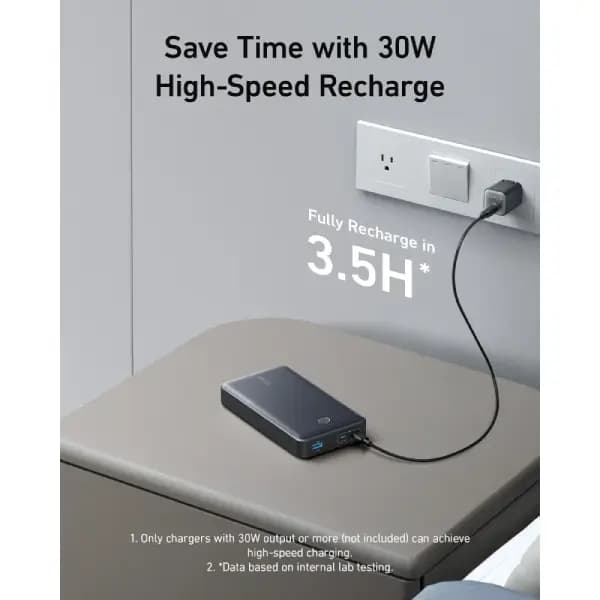 پاوربانک 24000 هزار 65 وات مخصوص لپ تاپ انکر مدل Anker 537 PowerCore for Laptop — تصویر ۳