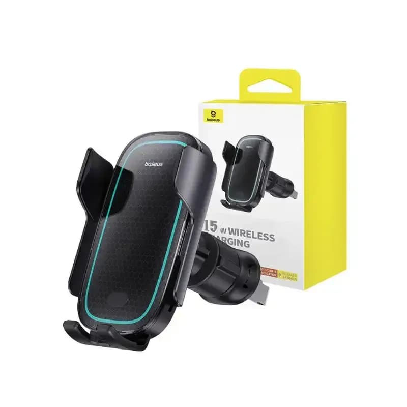 پایه نگهدارنده و شارژر وایرلس مگنتی باسئوس مدل Baseus Milky Way Pro 15W — تصویر ۶