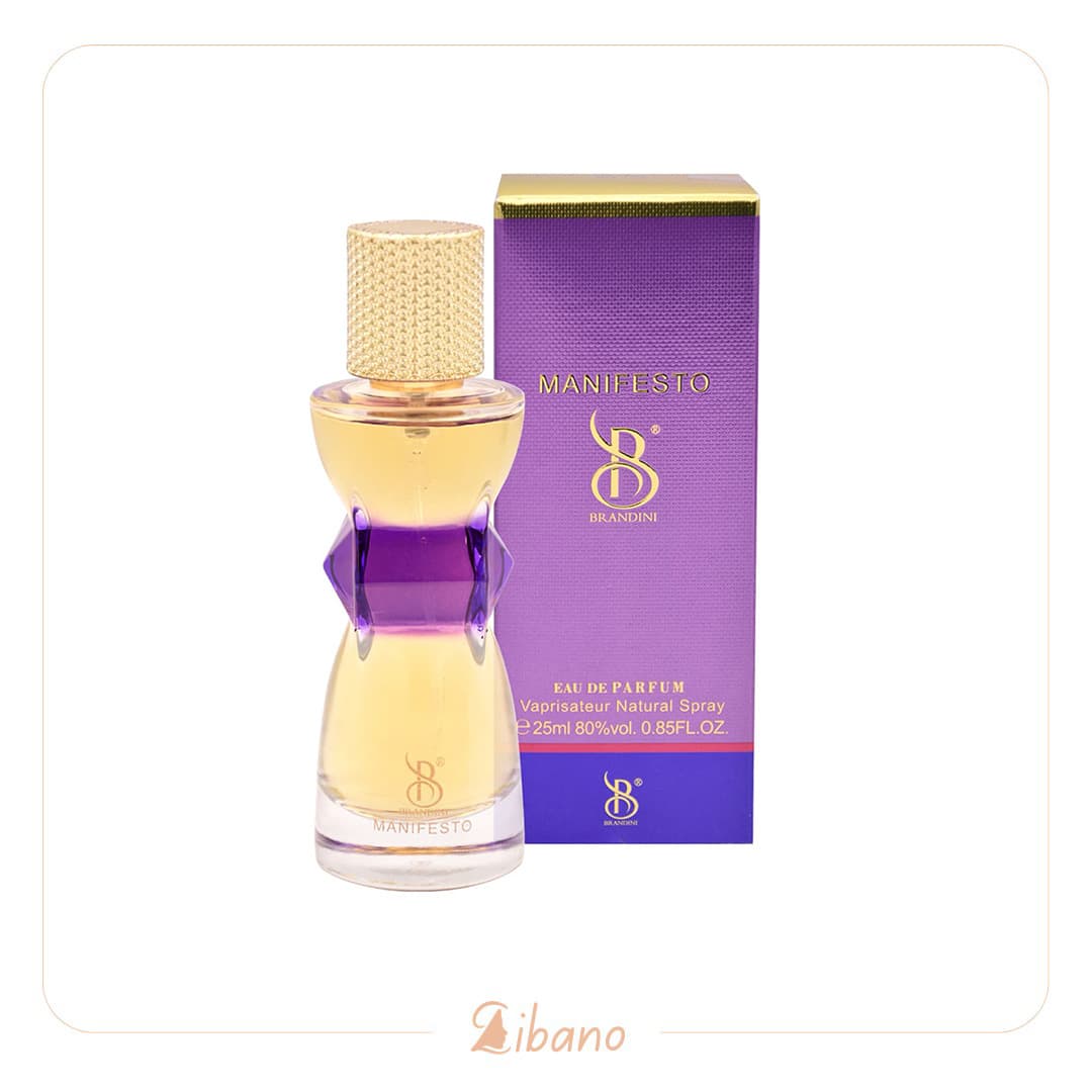 عطر جیبی برندینی مدل manifesto حجم 25 میلی لیتر — تصویر ۲