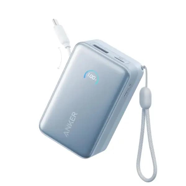 پاوربانک 10000 هزار 45 وات همراه کابل USB-C جمع‌شونده انکر مدل Anker Nano — تصویر ۴