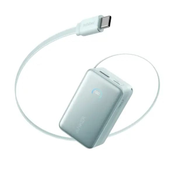 پاوربانک 10000 هزار 45 وات همراه کابل USB-C جمع‌شونده انکر مدل Anker Nano — تصویر ۳