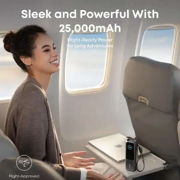 پاوربانک 25000 هزار 100 وات انکر مدل Anker Zolo A1695 — تصویر ۴
