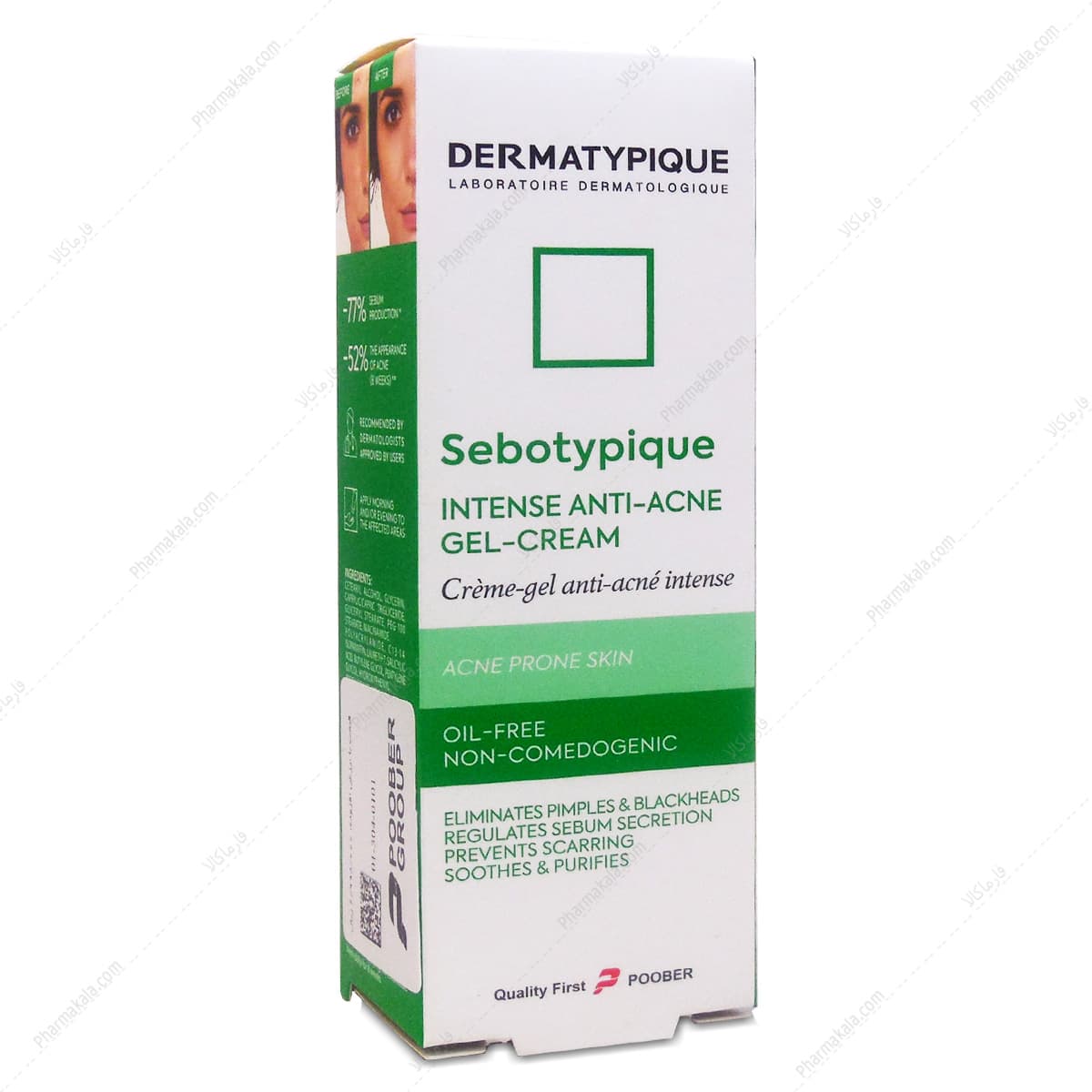 ژل کرم کنترل کننده چربی و جوش درماتیپیک 30ml