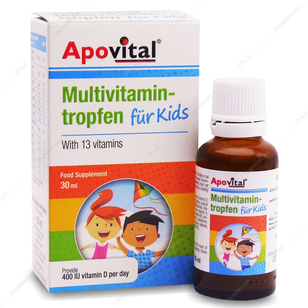 قطره مولتی ویتامین فور کیدز آپوویتال 30ml