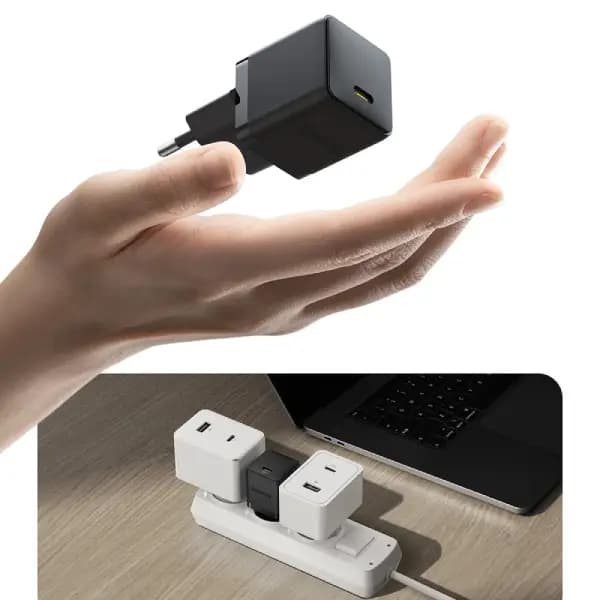 شارژر دیواری سریع 20 وات با کابل 1 متری بیسوس مدل Baseus Palm Suit 20W — تصویر ۵
