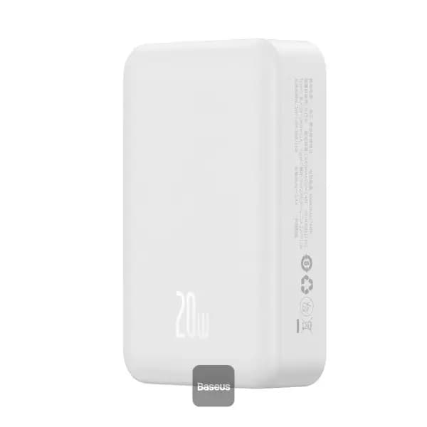 پاوربانک 20000 هزار 20 وات مگ سیف بیسوس مدل Baseus Airpow Magnetic Mini Wireless Fast Charge Power Bank 20000mAh 20W