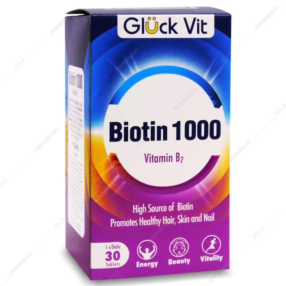 قرص بیوتین 1000 گلوک ویت 30 عددی
