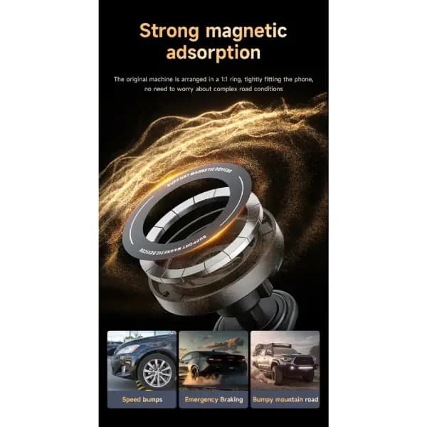 هولدر و پایه نگهدارنده مغناطیسی دریچه کولر خودرو اوی مدل Awei x79 Memory Metal Magnetic Car Mount Holder — تصویر ۴