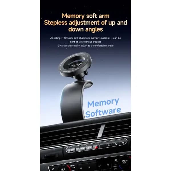 هولدر و پایه نگهدارنده مغناطیسی دریچه کولر خودرو اوی مدل Awei x79 Memory Metal Magnetic Car Mount Holder — تصویر ۷