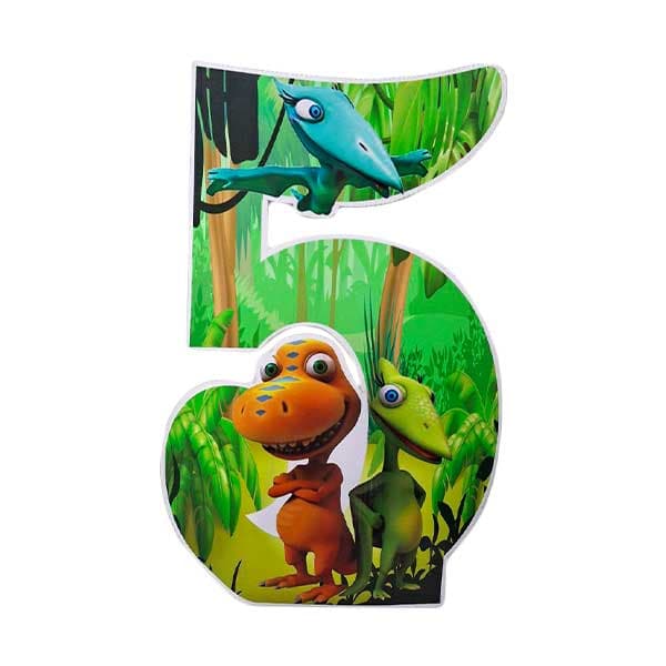 استند عدد 5 قطار دایناسورها (50 سانت)