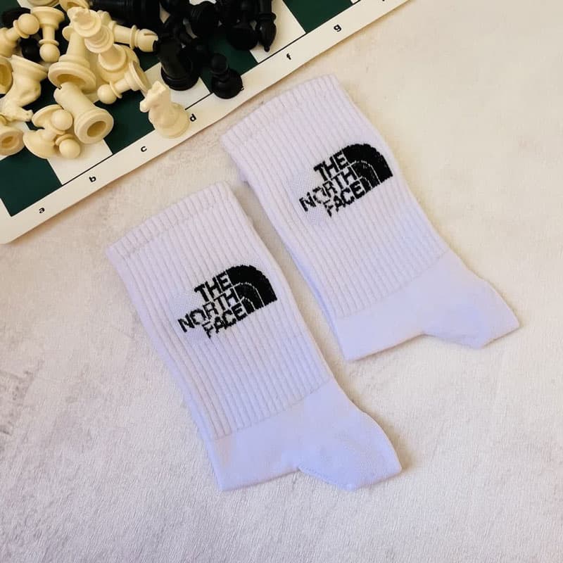 جوراب ساقدار طرح the north face رنگ سفید کد PH1114.3 — تصویر ۳