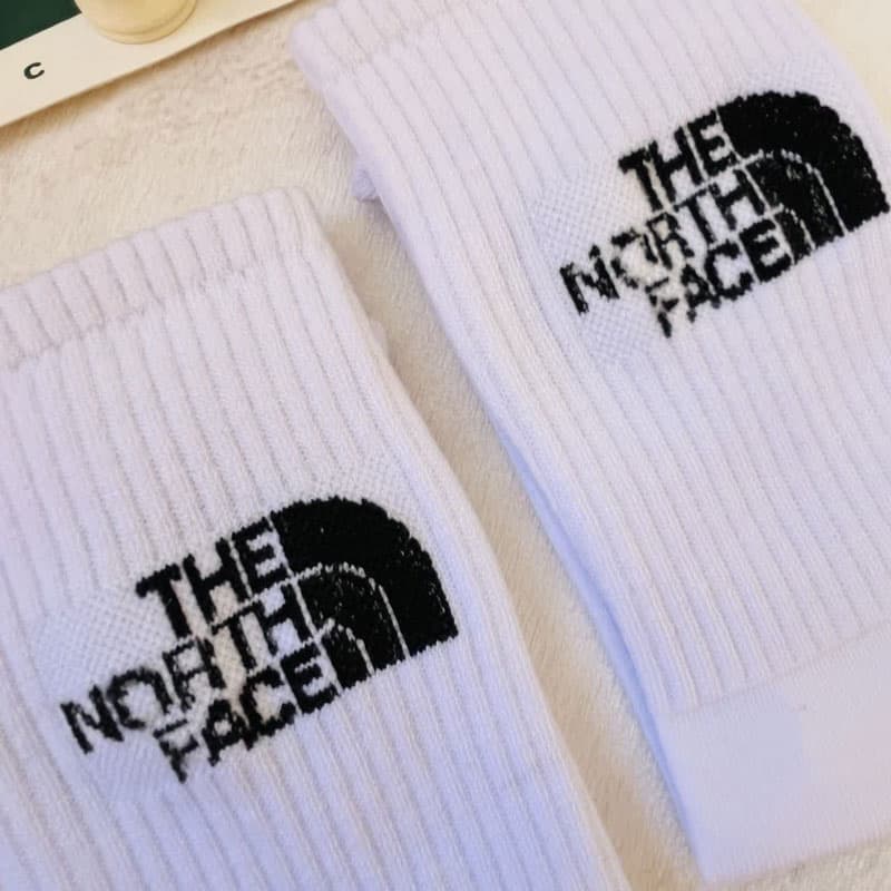 جوراب ساقدار طرح the north face رنگ سفید کد PH1114.3 — تصویر ۴