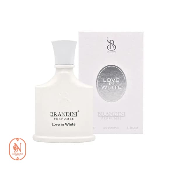 عطر جیبی برندینی لاو این وایت زنانه حجم 33 میلی لیتر