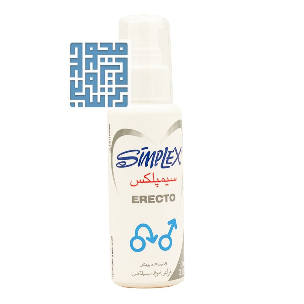 ژل لوبریکانت سیمپلکس مدل erecto حجم 100 میلی لیتر