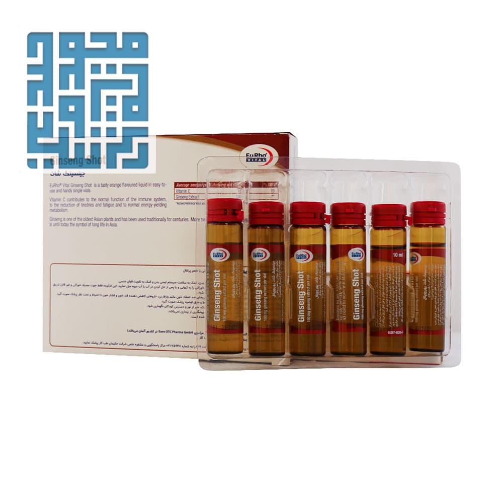 ویال جینسینگ شات یوروویتال 6 عددی — تصویر ۲