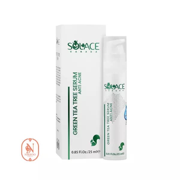 سرم آبرسان سولس چای سبز و درخت چای مناسب پوست چرب و مختلط 25 میل
