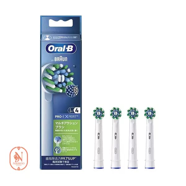 سری یدک مسواک برقی اورال بی مدل Pro-Expert Cross Action (بسته ۴ عددی)