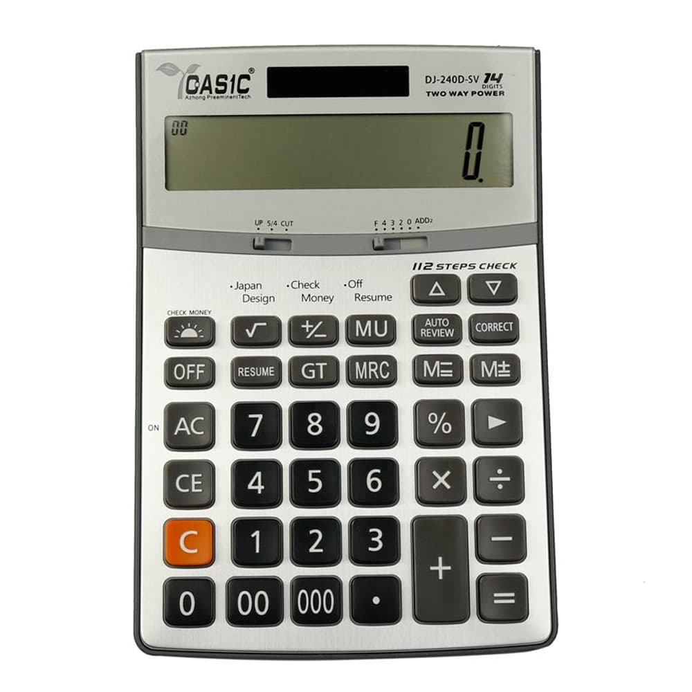 ماشین حساب رومیزی کاسیک Qasic مدل DJ-240D-SV