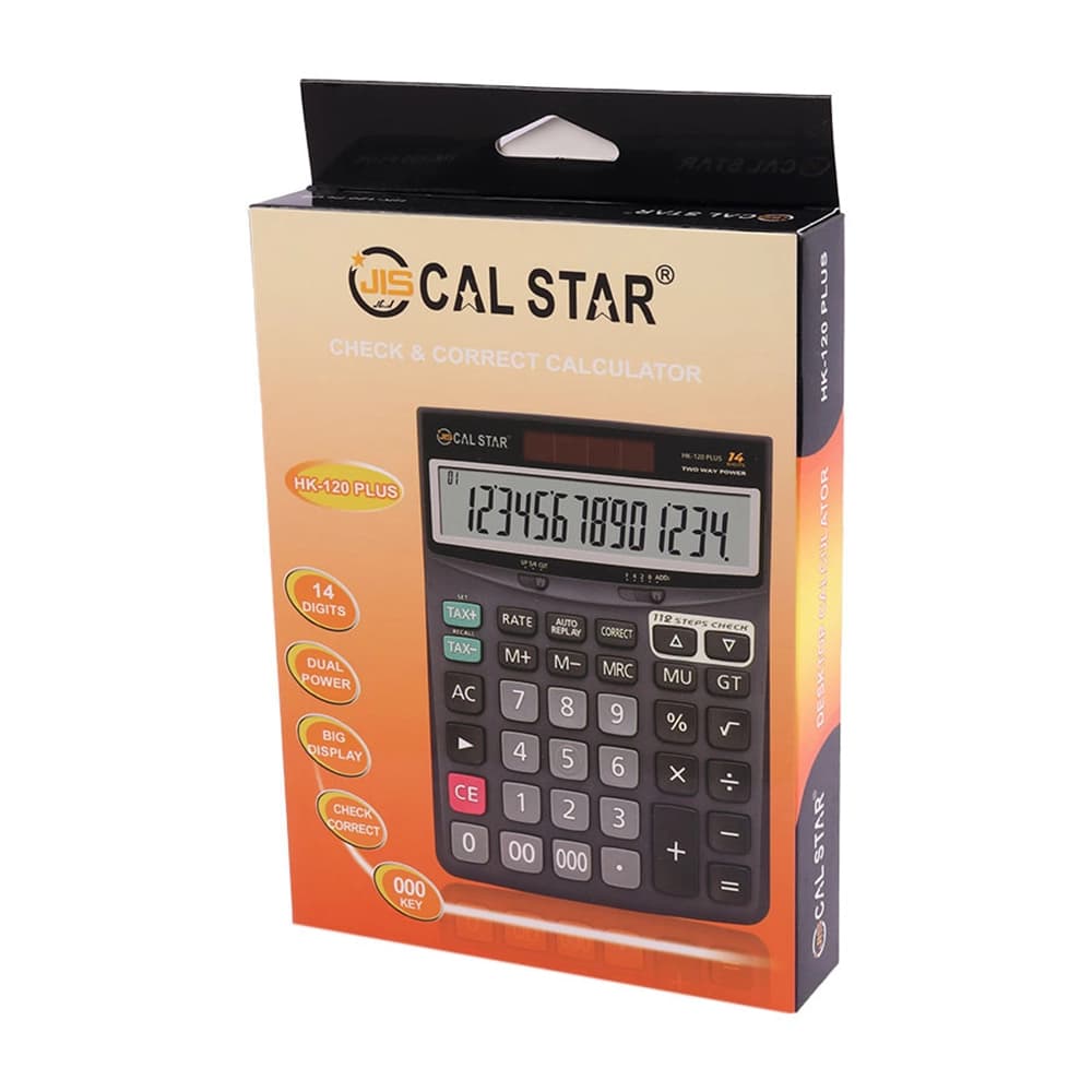 ماشین حساب کال استار CAL STAR مدل HK-120 PLUS — تصویر ۲