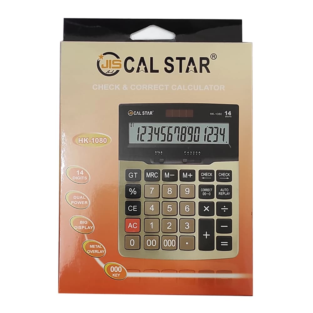 ماشین حساب کال استار CAL STAR مدل HK-1080 — تصویر ۵