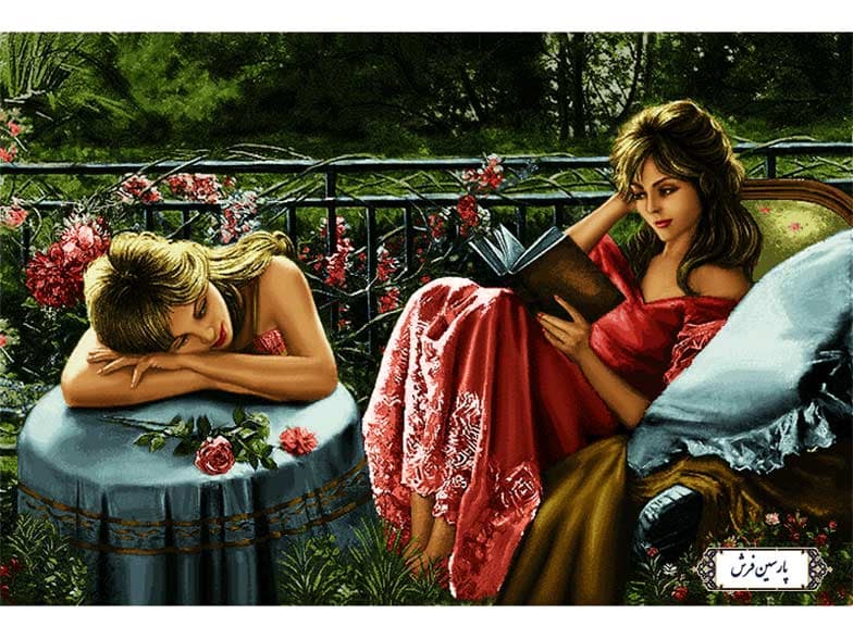 نخ و نقشه تابلو فرش طرح قصه گو – کد NC6361