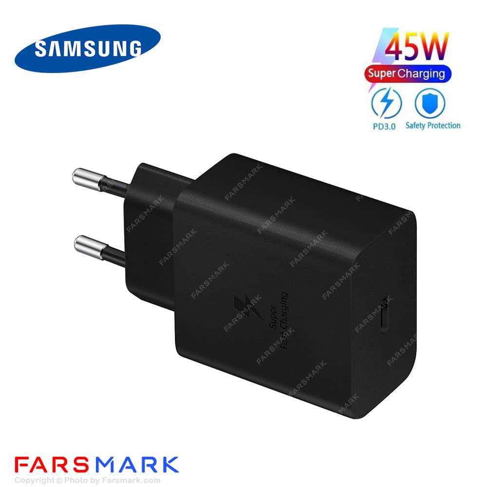 سوپر فست شارژر 45 وات اصلی سامسونگ Samsung Galaxy Z Fold8 به همراه کابل دو سر Type-C مدل EP-TA845 — تصویر ۶