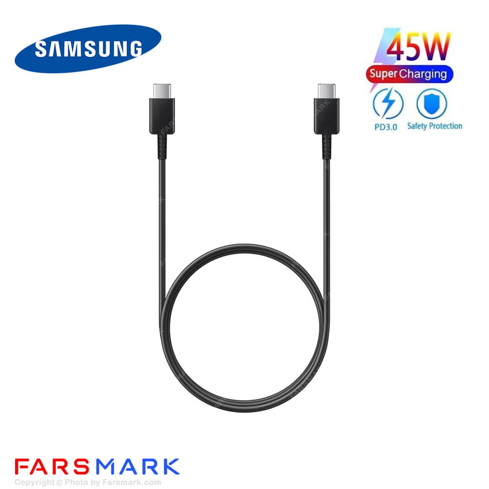 سوپر فست شارژر 45 وات اصلی سامسونگ Samsung Galaxy A37 به همراه کابل دو سر Type-C مدل EP-TA845 — تصویر ۸