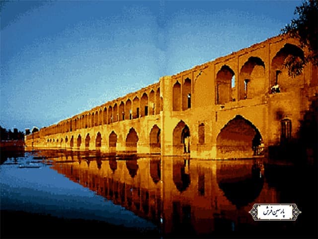 نخ و نقشه تابلو فرش سی و سه پل اصفهان – کد NV804