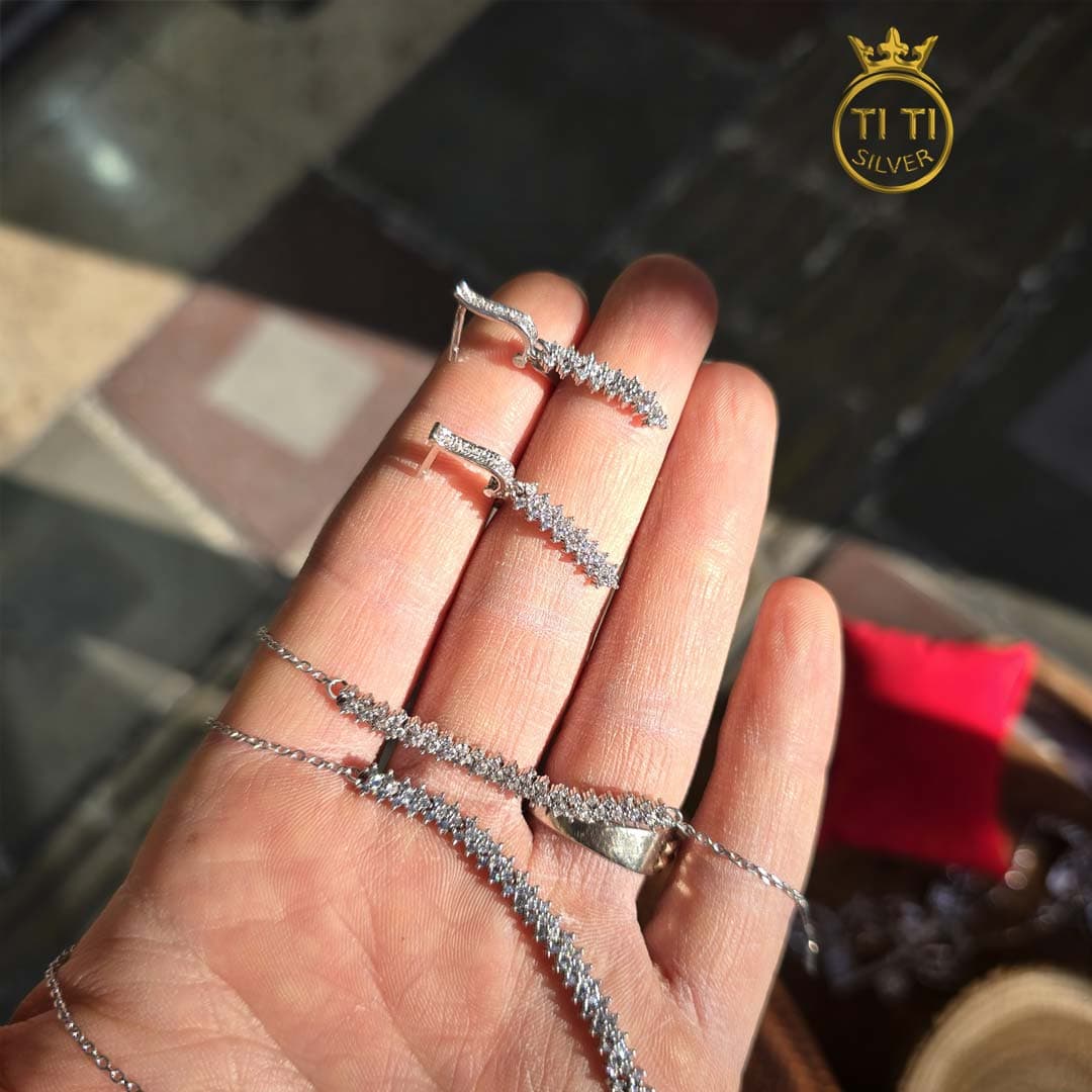 سرویس نقره ظریف جواهری مدل هفتی 22 — تصویر ۳