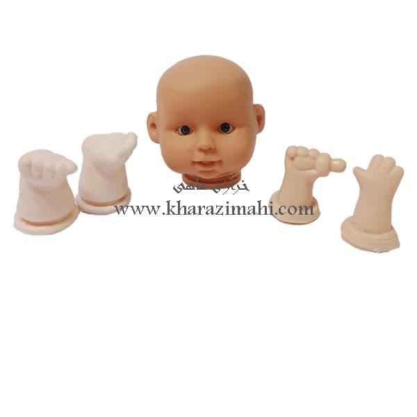 کیت خام عروسک طرح نی نی شیر خوار سیلیکونی کد 14