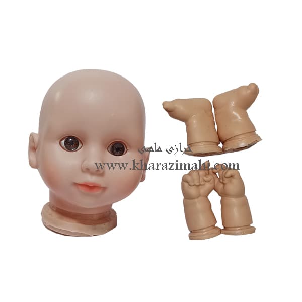 کیت خام عروسک طرح نی نی مهربون سلیکونی کد 13 — تصویر ۴