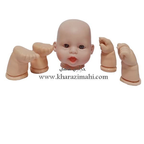 کیت خام عروسک طرح خندان سلیکونی کد 12