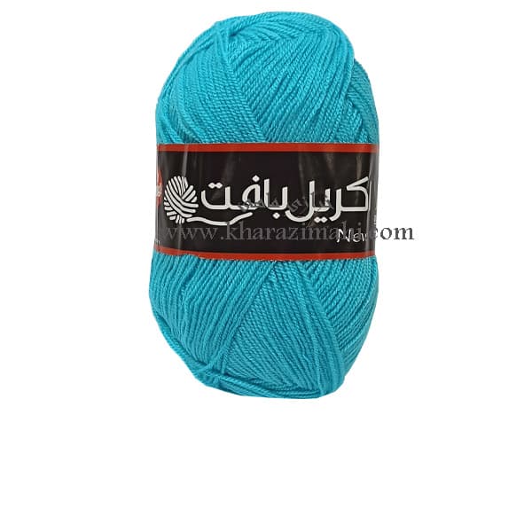 کاموا اکریل بافت آبی فیروزه ای کد 112