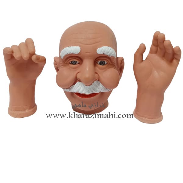 کیت خام عروسک بابانوئل سلیکونی چشم قابدار کد 9