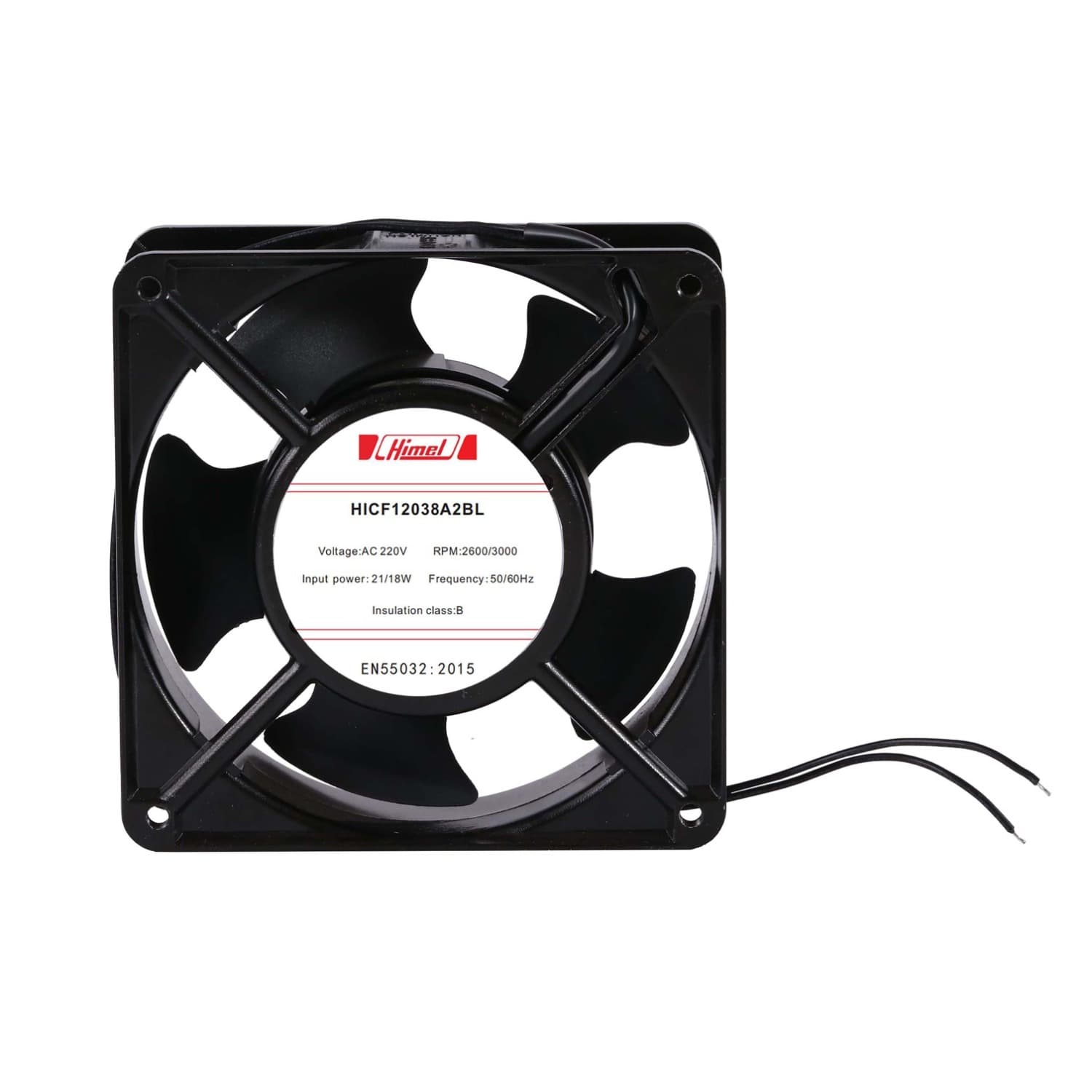 فن تابلویی هیمل 220VAC 12*12 بلبرینگی HICF12038A2BL