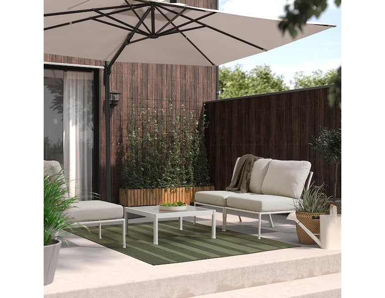 فرش آیکیا، مدل HODSAGER، سبز، 150X80 سانتی متر — تصویر ۴