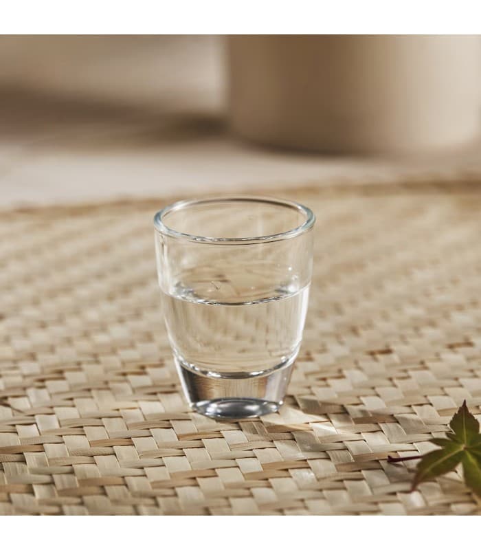 استکان آیکیا، مدل HUMLAFISK، شیشه، 3 سانتی لیتر، 4 عددی — تصویر ۲
