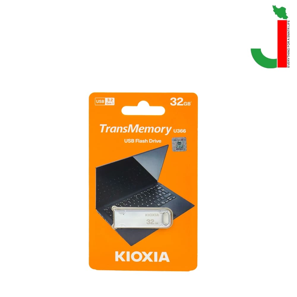 فلش مموری کیوکسیا مدل U366 ظرفیت 32 گیگابایت USB3.2 — تصویر ۲