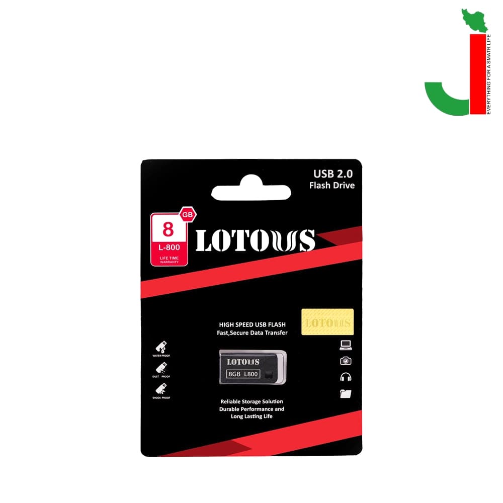 فلش مموری لوتوس مدل L800 ظرفیت 8 گیگابایت USB 2.0 — تصویر ۲