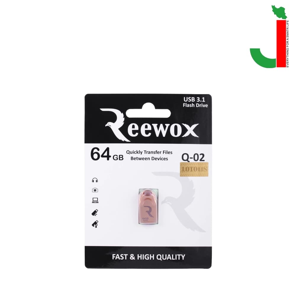 فلش مموری ریوکس مدل Q-02 ظرفیت 64 گیگابایت USB 3.2 — تصویر ۲