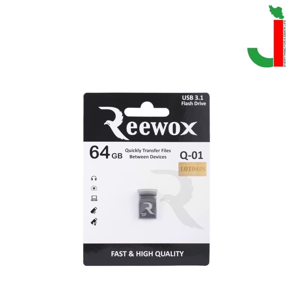 فلش مموری ریوکس مدل Q-01 ظرفیت 64 گیگابایت USB 3.2 — تصویر ۲