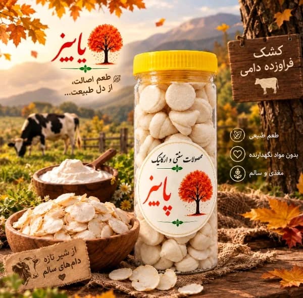 کشک مخروطی با طعم موسیر – 500 گرم مجموعه 2 عددی — تصویر ۲