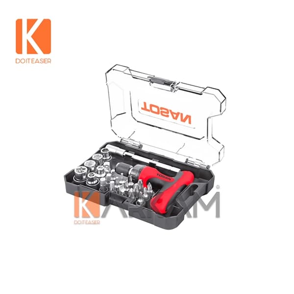 ست پیچ گوشتی و بکس 24 عددی توسن مدل T814-S24 — تصویر ۲