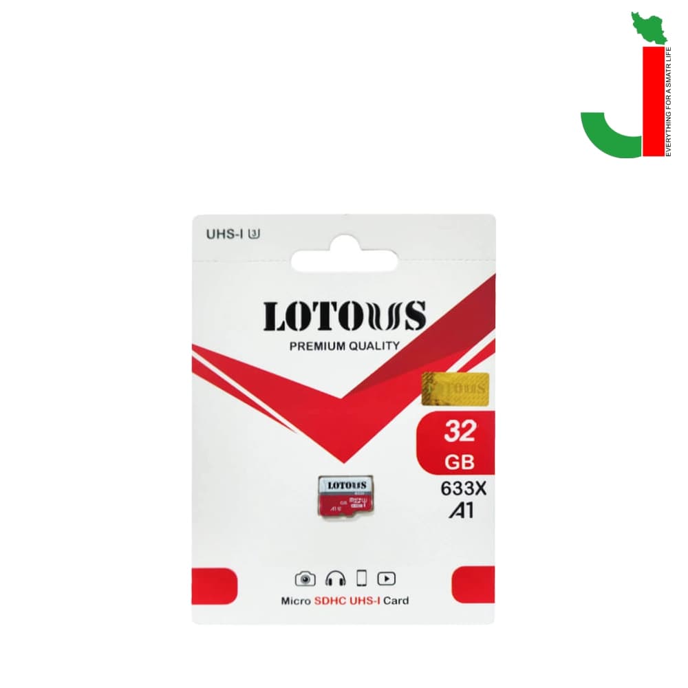 کارت حافظه میکرو لوتوس مدل 633X ظرفیت 32 گیگابایت — تصویر ۲