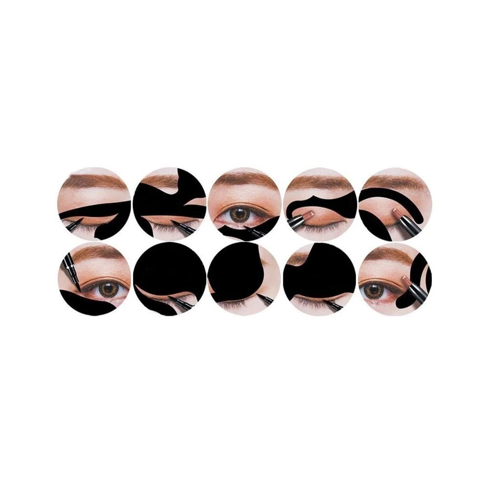 شابلون ابرو و خط چشم مدل Cat Line مجموعه 2 عددی — تصویر ۳